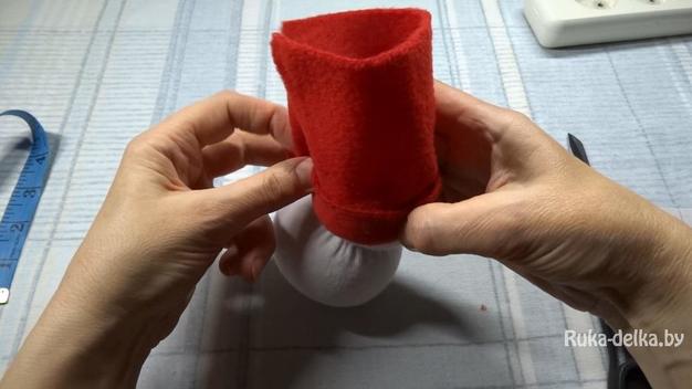 Снеговик из носка Снеговик из носка
