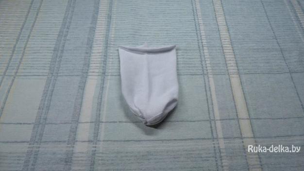 Снеговик из носка Снеговик из носка